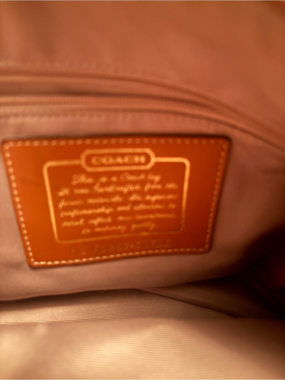 Coach Patchwork Signature Tote - Pink, Tan & Gold Accents - Picture 9 of 9